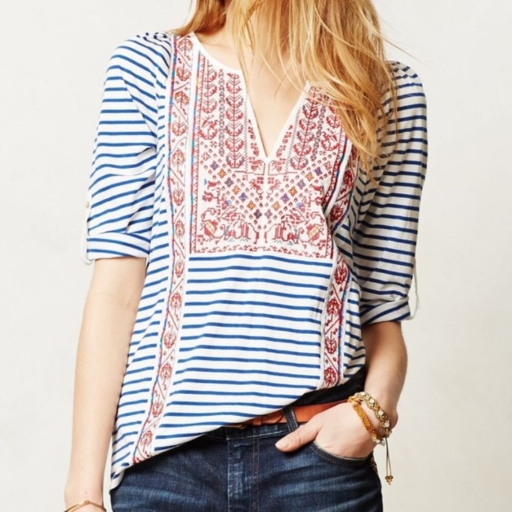 Leila Embroidered Tee by TINY